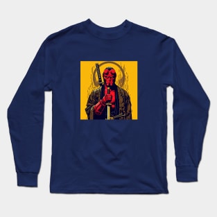 Samurai Hellboy Long Sleeve T-Shirt